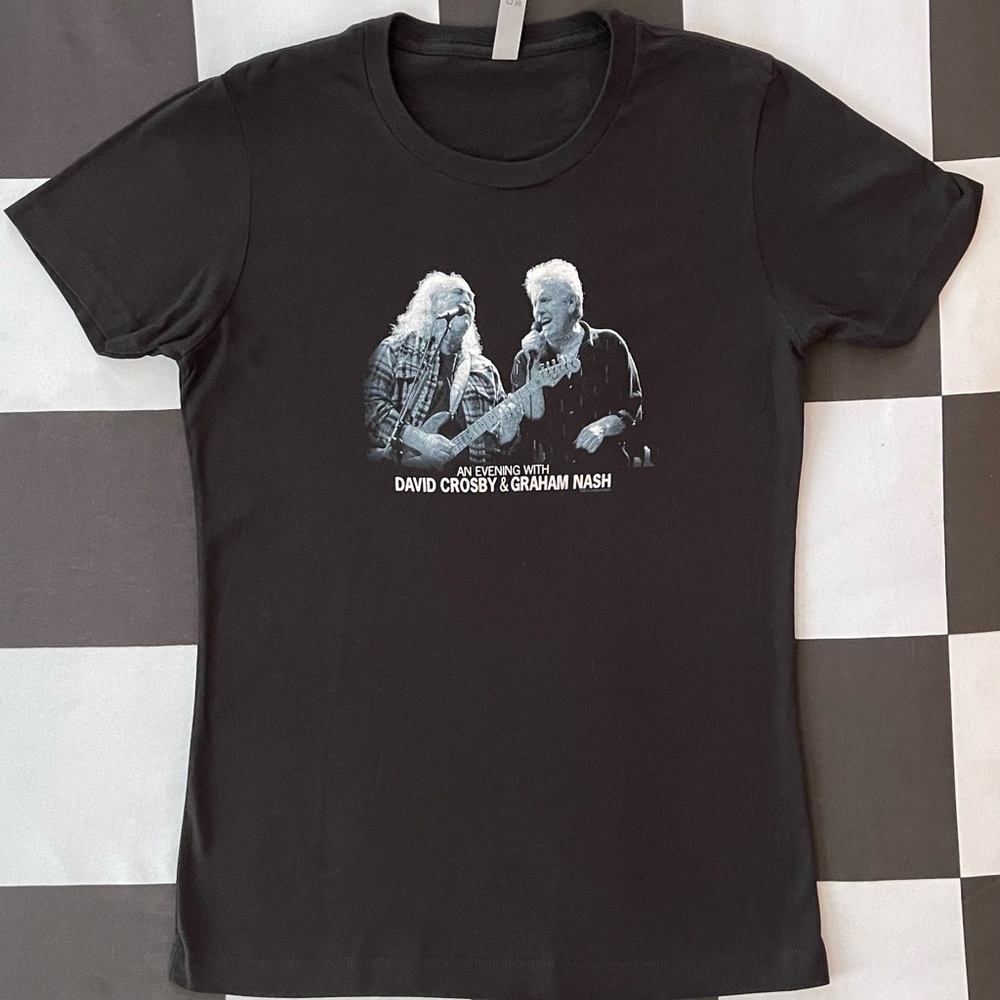 NWT An Evening with Stills and Nash womens juniors top